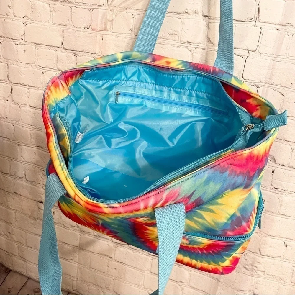 Large Multi-Color Tie- Dye Tote Bag New - Picture 5 of 7